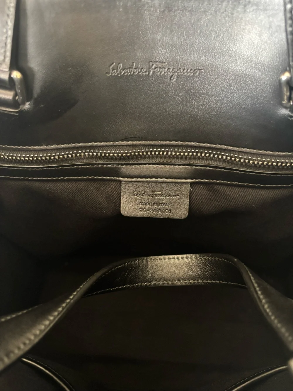 $3000. Salvatore Ferragamo Men’s/Unisex Monogram Tote Bag. Auth. Mint Condition!